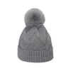 Autumn and winter new trend versatile hairball wool hat braid line plaid knitted hat women's wholesale