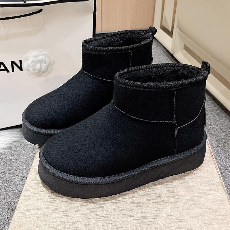 New platform cotton shoes women's versatile snow boots women's outer wear winter new heightening warm cotton shoes