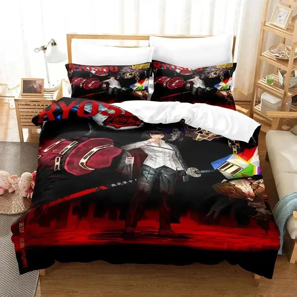 3D Print Anime Game Limbus Company Bedding Set Single Twin Double Queen King Cal King Size Bed Linen Set