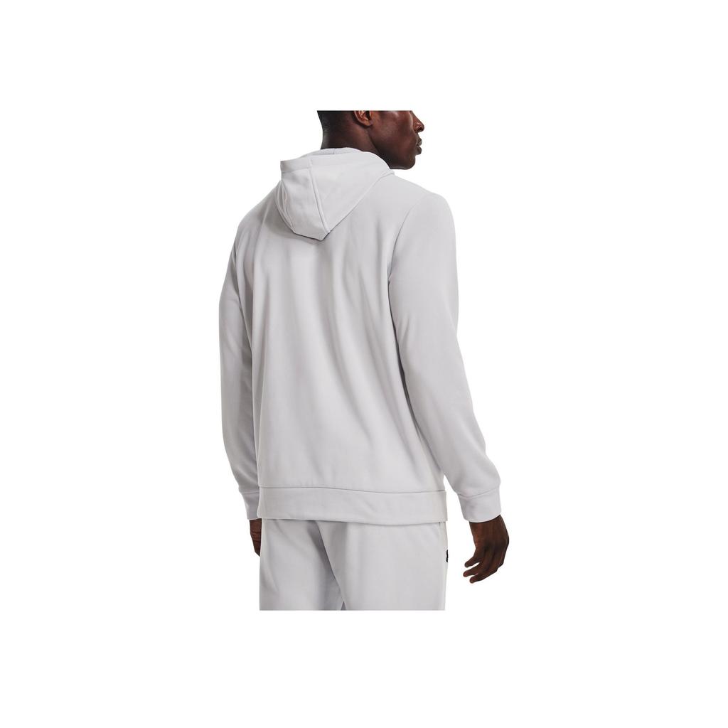 Under Armour Solid Color Logo Print Hoodie Men hoodies Haze-Gray 1373353-014