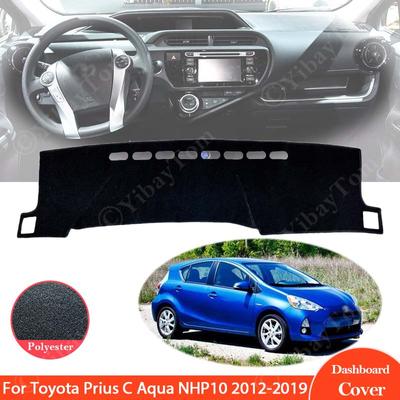 For Toyota Prius C Aqua NHP10 2012-  Dashboard Cover Dash Board Mat Carpet Pad Protection Sun Shade Cape Rug Car Accessories