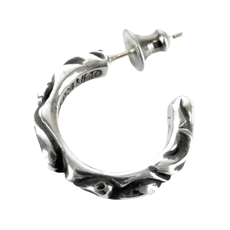 

Chrome Hearts Solid Design 925 Silver Earrings Men Earrings 114959010 Basic Packaging-Dust Bag