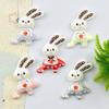 Cartoon Dancing Bunny Resin Accessories: Hair Clip, Keychain, Phone Case, Magnet, Shoe Buckle Ornaments