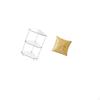 Modern Corner Side Table And Elegant Throw Pillow Cover for Stylish Small Room Kitchen Office Dorm