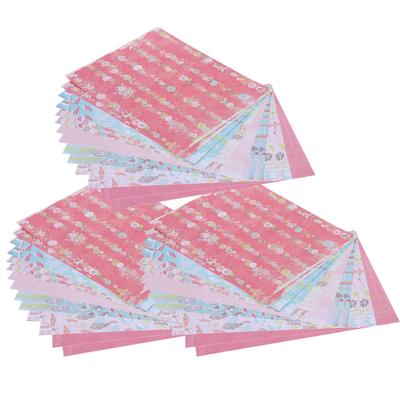 42 Stück DIY Journal Hintergrundpapier Mehrblumenmuster Fotoalbum Dekorationszubehör