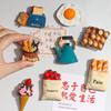 Creative Three-Dimensional Cute Food Refrigerator Sticker, Decorative Magnet Sticker