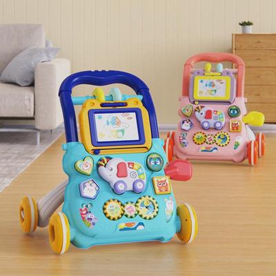 Gehhilfe für Babys mit Musik & Malbrett - Früherziehung & Anti-Kipp-Design zum Laufenlernen