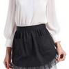 Women Waist Apron Comfortable with 2 Pockets for Cooking Coffee Shop Servers Black