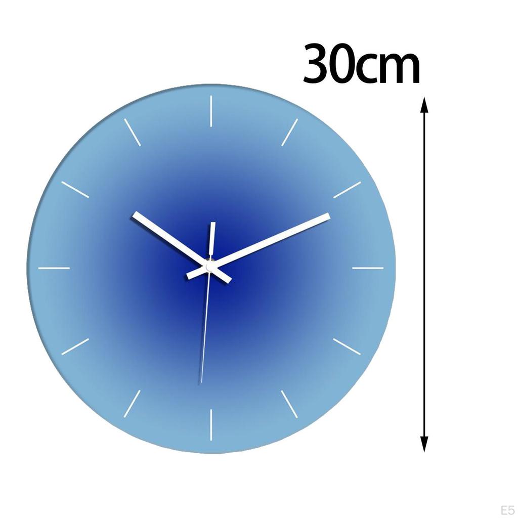 Minimalist 12 inch Wall Clock Decorative Battery Operated Watches Non Ticking Clocks for Bedroom,
