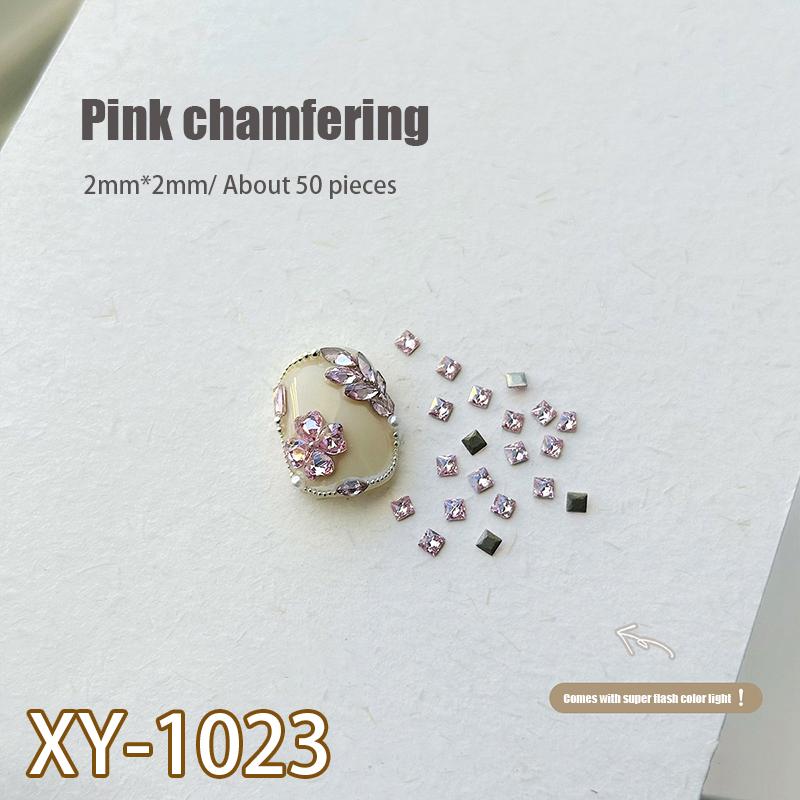 50Pcs Zircon Nail Diamond Decoration Mixed Loading Stereoscopic Nail Accessories Nail Painting Nail Salon Nail Artists