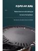 Korean Smokeless Charcoal Grill: Round Table Metal Iron BBQ & Tea Brewing Stove for Outdoors