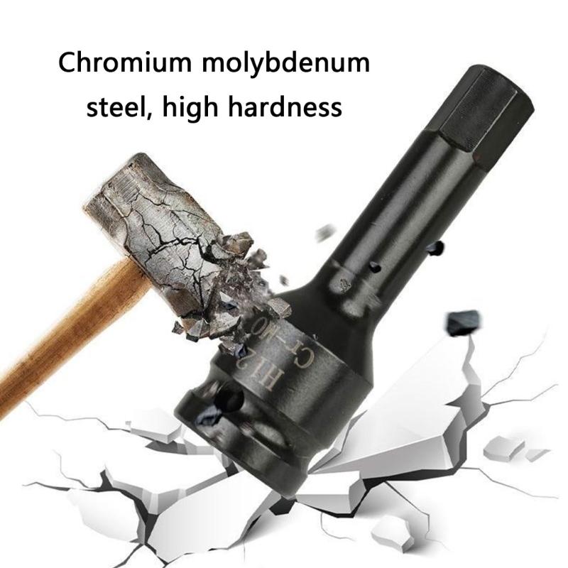 Solid Hex Bit Kit Accurate 1/2inch Pneumatic Wrench Drive Impact Socket For Secure Hold Different Dimension Industrial Use