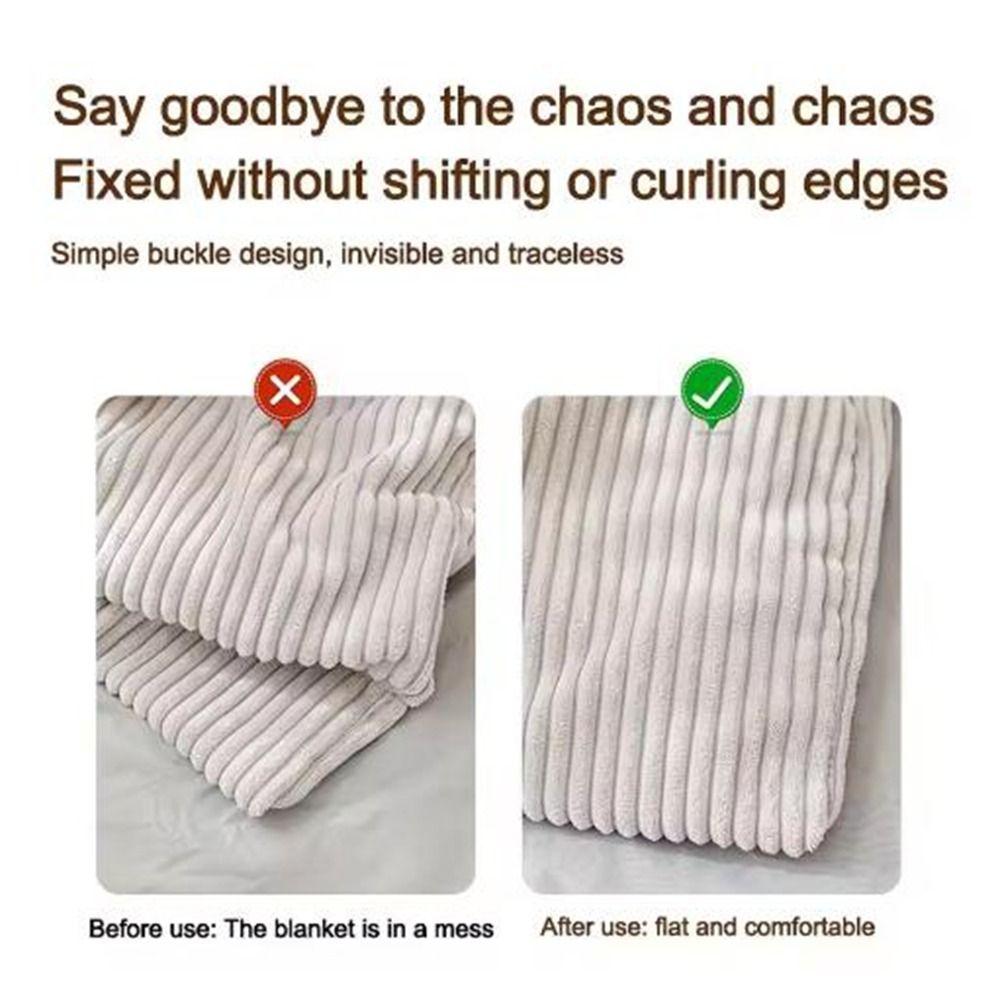 30 Paare Rutschfeste Bettdeckenbezug Druckknöpfe Klemmen Anti-Lauf Leichtgewicht Knitterarm Bügeln Verschluss Sicher Einfach zu Bedienen