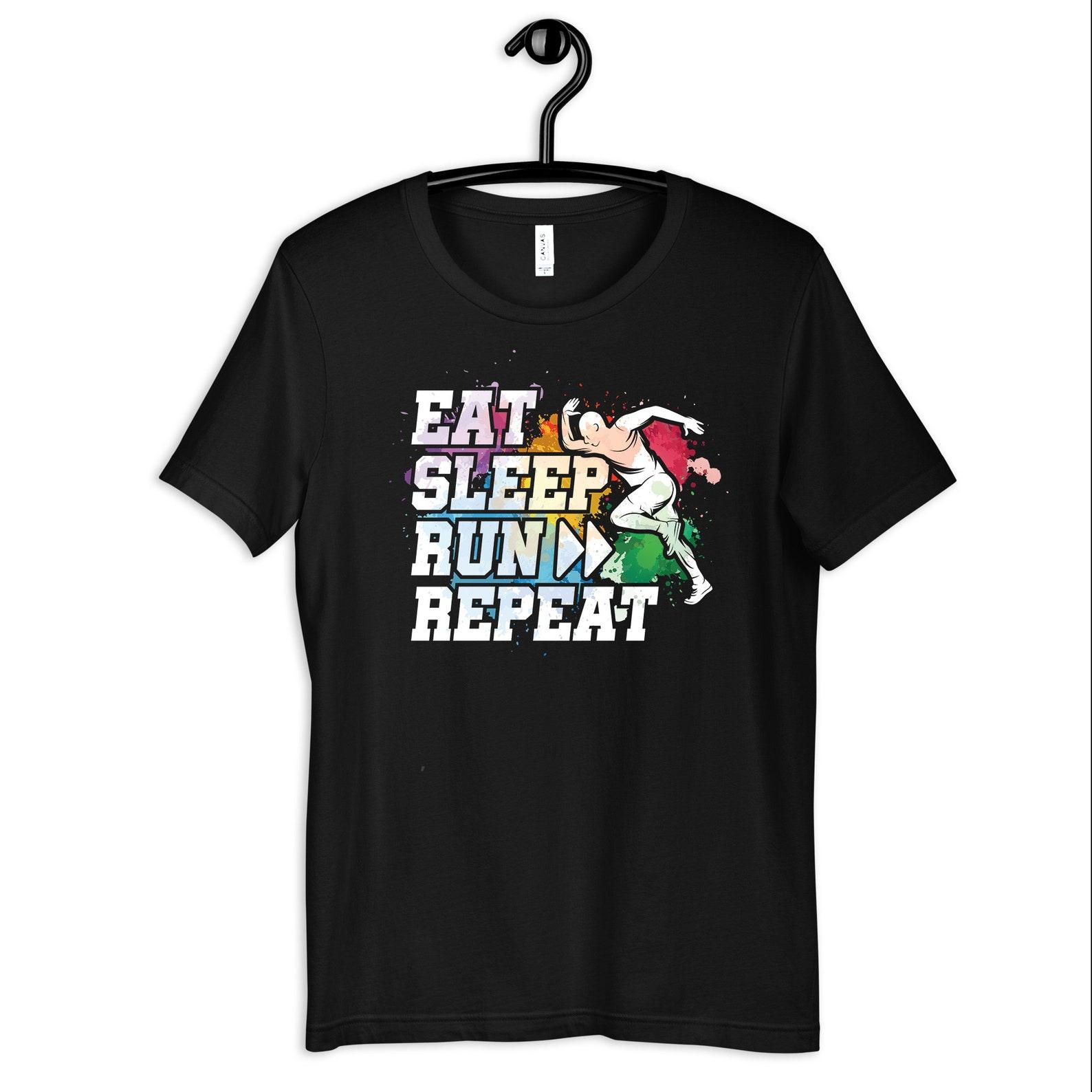 Eat Sleep Run Repeat Shirt, Funny Running Tee, Marathon, Runner T-Shirt, Jogger T-shirt,T-shirt, T-shirt, Tank Top 2XL