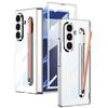 Suitable for Samsung Z Fold7 Mobile Phone Case Electroplated Pc Phantom Transparent Fold7 Integrated Pen Slot with Pen Protection Case