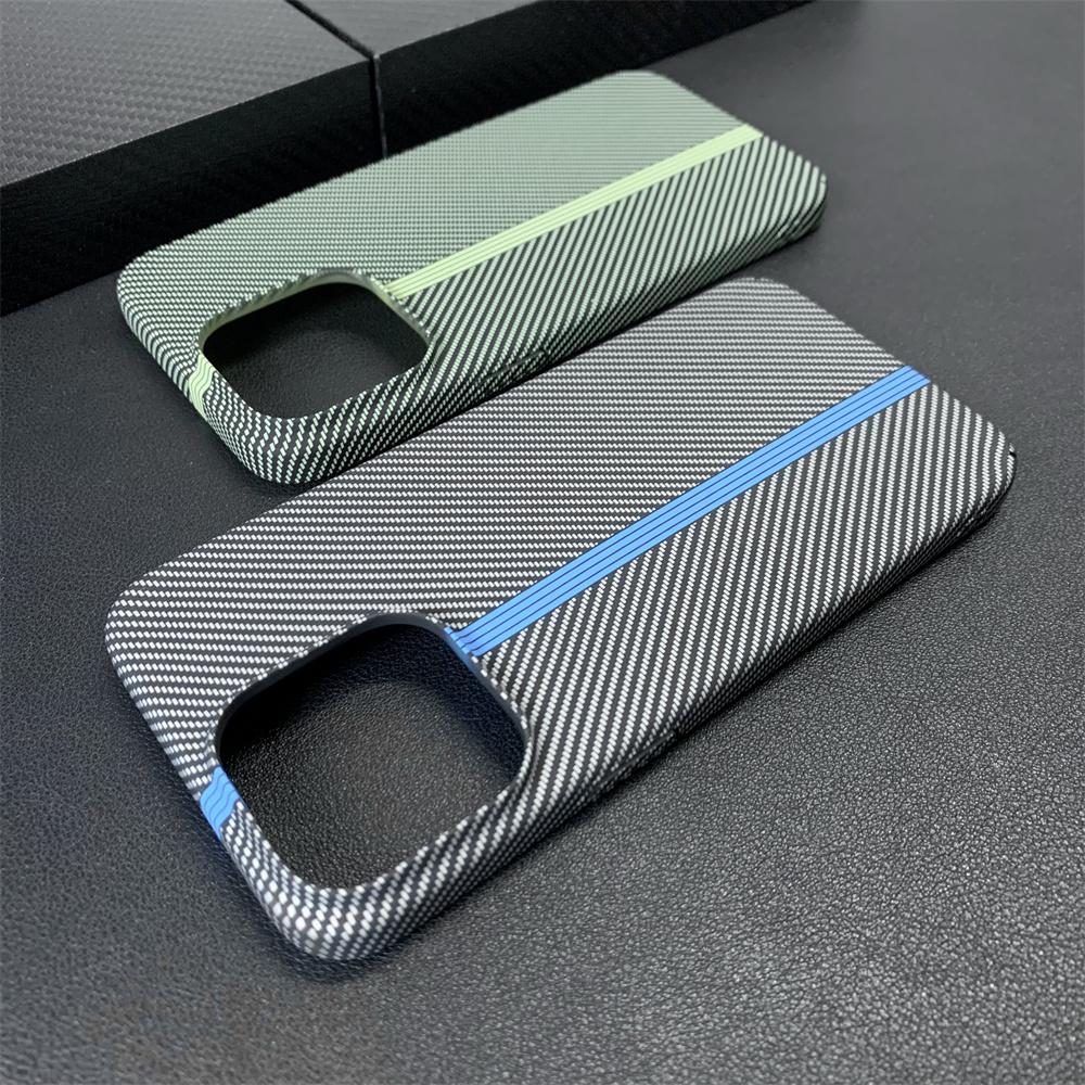 Contrast Carbon Fibre Pattern Matte Phone Case For iPhone 17 16 15 11 12 13 14 Pro Max Ultra Thin Hard Shockproof Cover