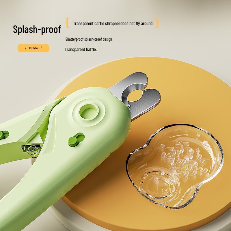 Pet Nail Clippers with Light for Cats, Dogs, Rabbits, and Puppies - Precision Cutting Tool with Safety Features