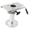 Marine Adjustable Seat Pedestal Manual 330‑480mm Height 225mm Base for RVs Yachts Boats