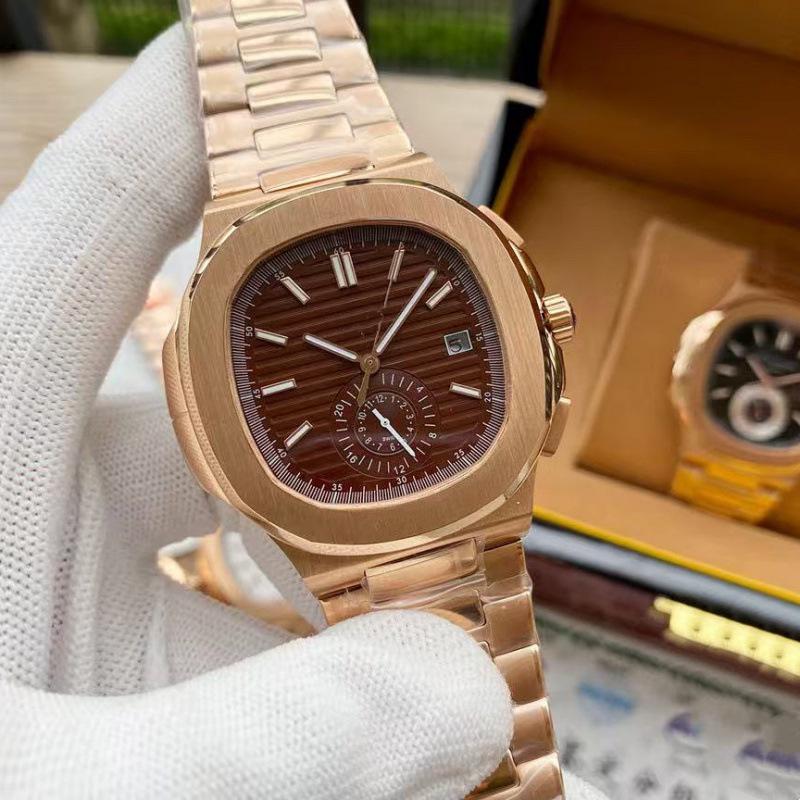 Patek Philippe Nautilus 5980 Otomatik Paslanmaz Çelik Kronograf Erkek Kol Saati