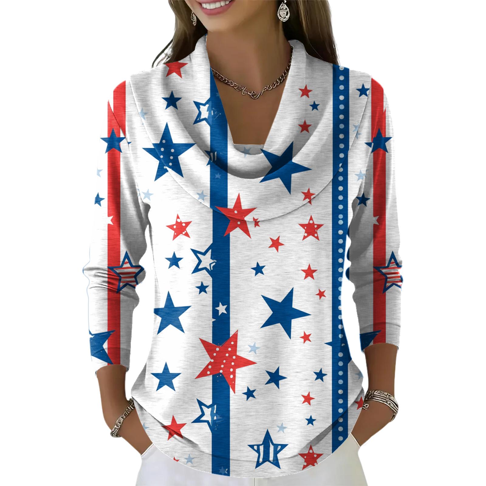 

Жіночий повсякденний та модний светр з круглим вирізом та довгими рукавами з принтом XL