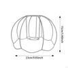 Lamp Shade Frame Ring Pendant Light Decorative Wire Cage for Wall
