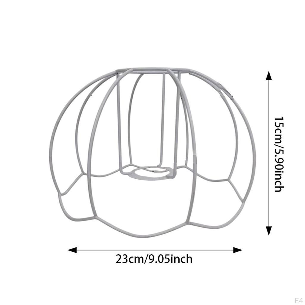 Lamp Shade Frame Ring Pendant Light Decorative Wire Cage for Wall