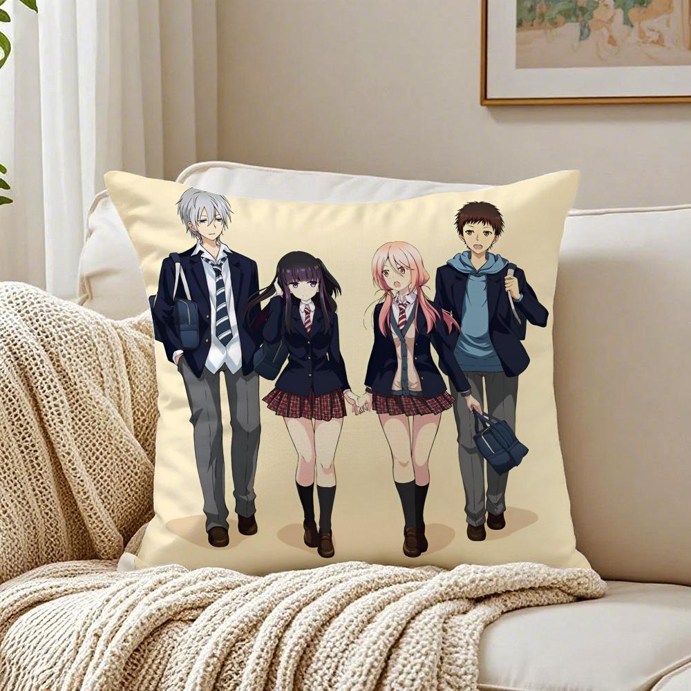 Smart Mysig Japansk Anime HHyouka Kuddfodral Örngott Antikvalster Vardagsrum Soffa Dekor Kudde Rum