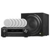 HiVi JX6 6.1-Channel In-Ceiling Home Theater System with Denon X1700H Receiver