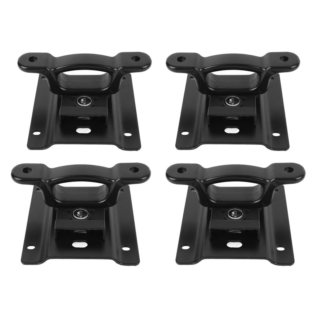 4 Pcs Truck Bed Tie Down Anchors with Plates Alloy Steel Secure Fastening Point FL3Z 99000A64 B for Raptor 2015 To 2025