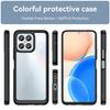 Phone Case for Honor 70 Lite 5G/Play 30 5G/X8 5G/X6 4G/Play6C 4G/X8a 4G/X6s 4G,TPU+Acrylic Clear Back Cover
