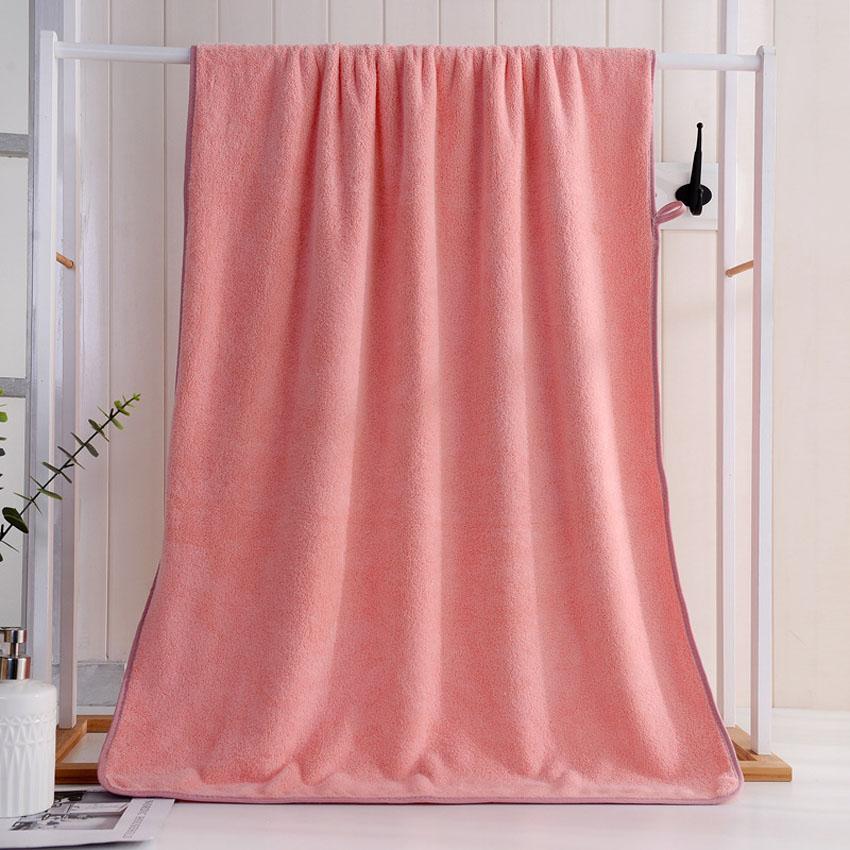 Bath Towel Solid Color Microfiber Shower Towel For Bathroom Swimming Towel Adults Kids Toalla Facial Visage Serviette Toalha