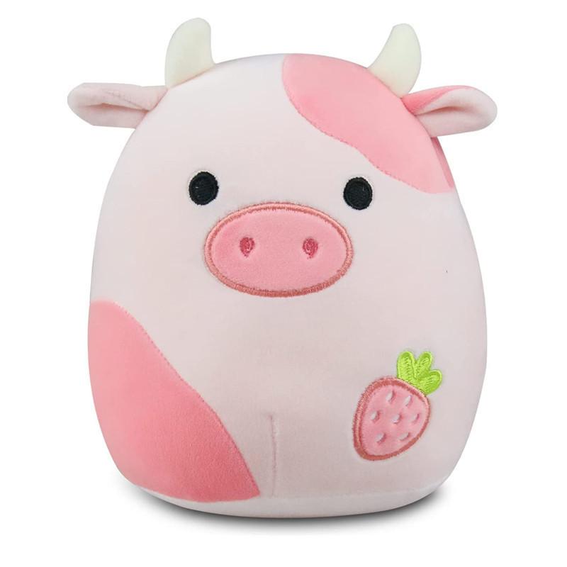 

Fox Cow Plush Animal Toy Pillow With Pp Cotton Filling For Kids And Collectors Pink Cow20cm