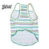 Lightweight Dog Clothes Colorful Striped Pet T-Shirt Sleeveless Thin Straps Breathable Skin-Friendly Tank