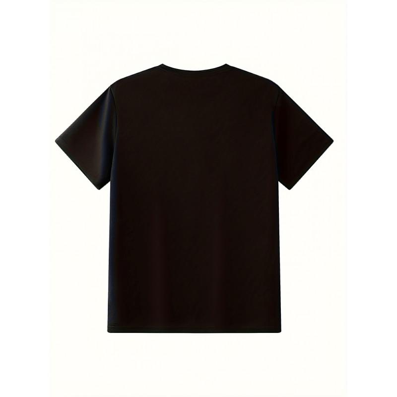 European Size Men' & ' Japanese Dark Octopus T-Shirt -  Round Neck Short Sleeve Tee with Random Octopus Print, Machine Washable