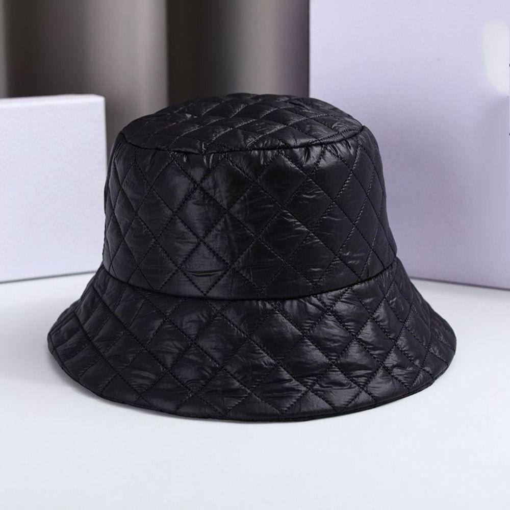 Warmth Basin Hat Waffle Bucket Hats Sweet Fisherman Hat  Women's