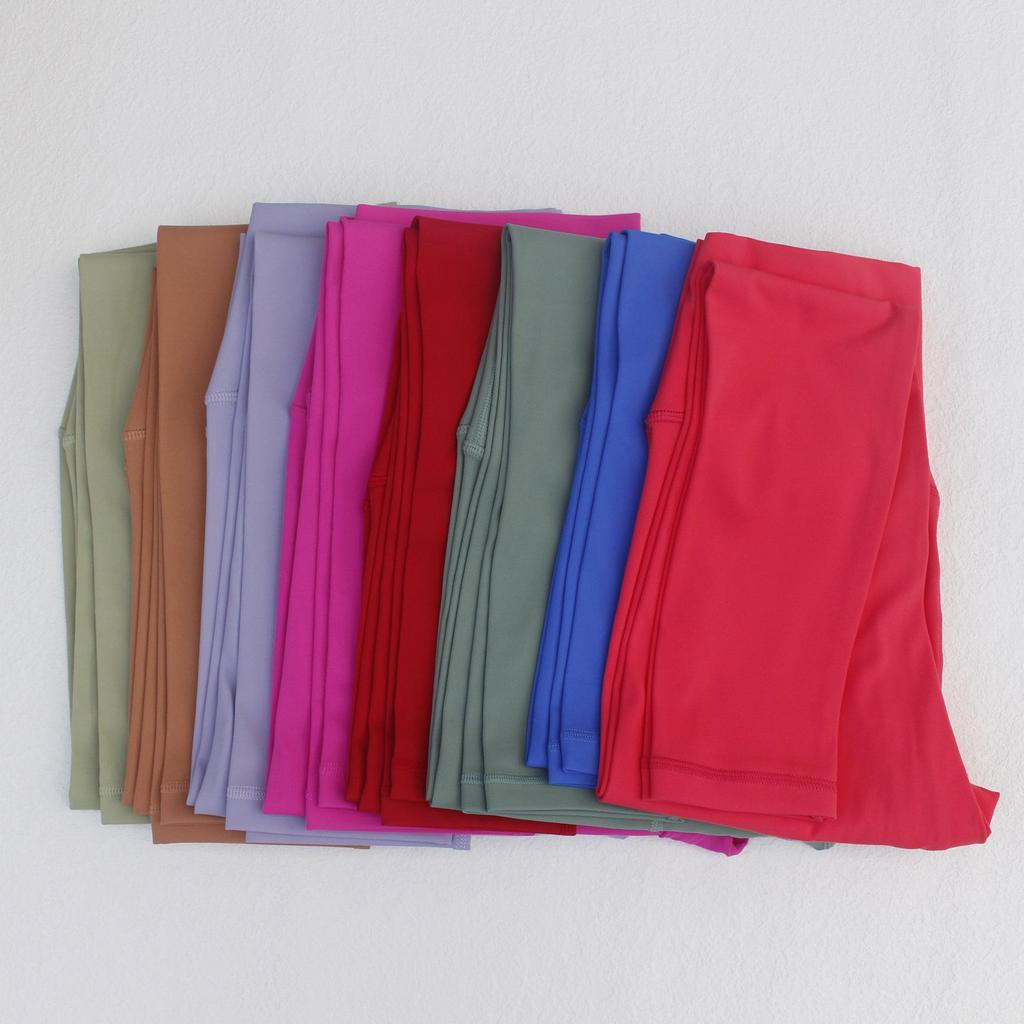 LULU Women's High-Waist Yoga Leggings with Pocket for Long-Leg Look