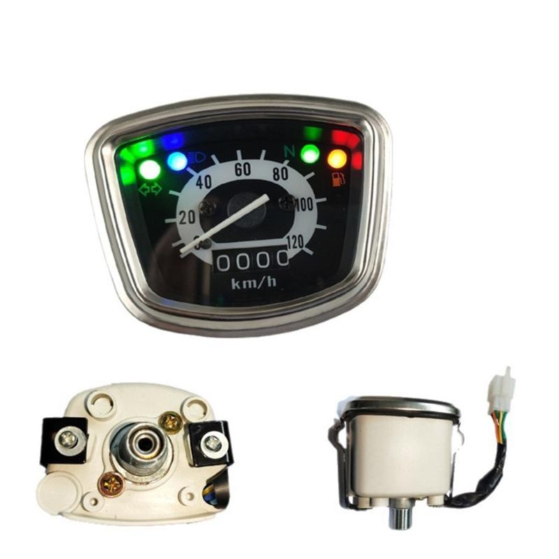 Compact Mini Motorcycle Dashboard Odometer Gauge Instrument For C100 C102 C105 C105t Cm91 With Bright LED Backlight
