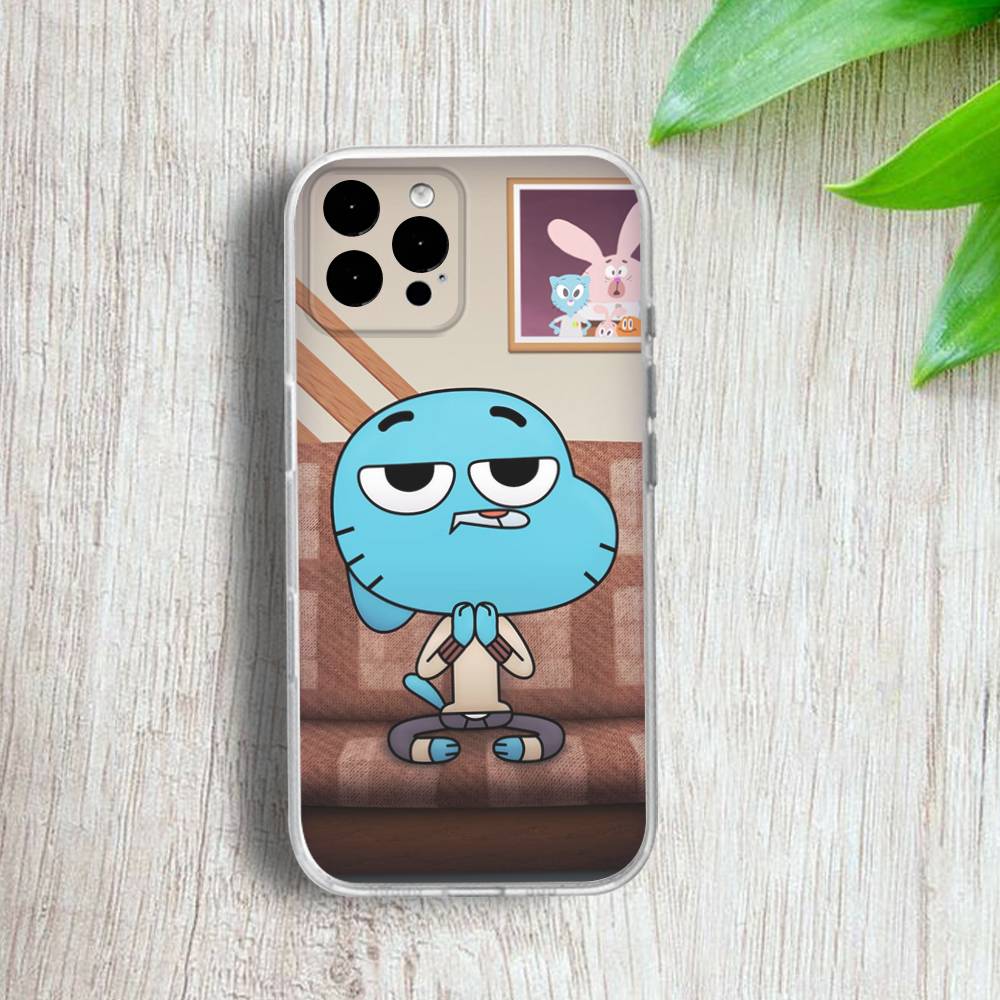 

A-Amazing W-World Gumball Phone Case For iPhone 17,16,15,14,13,12,11 Pro,Max,Plus,X,XS,XR,SE4,E Mini Transparent Soft Cover iPhone6