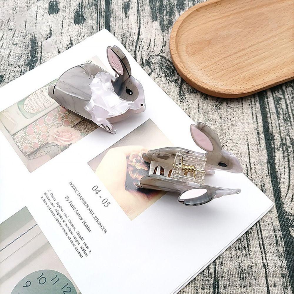 Acetic Acid For Girl Women Hair Clips Korean Style Crab Clip Hair Accessories Rabbit Hair Claw