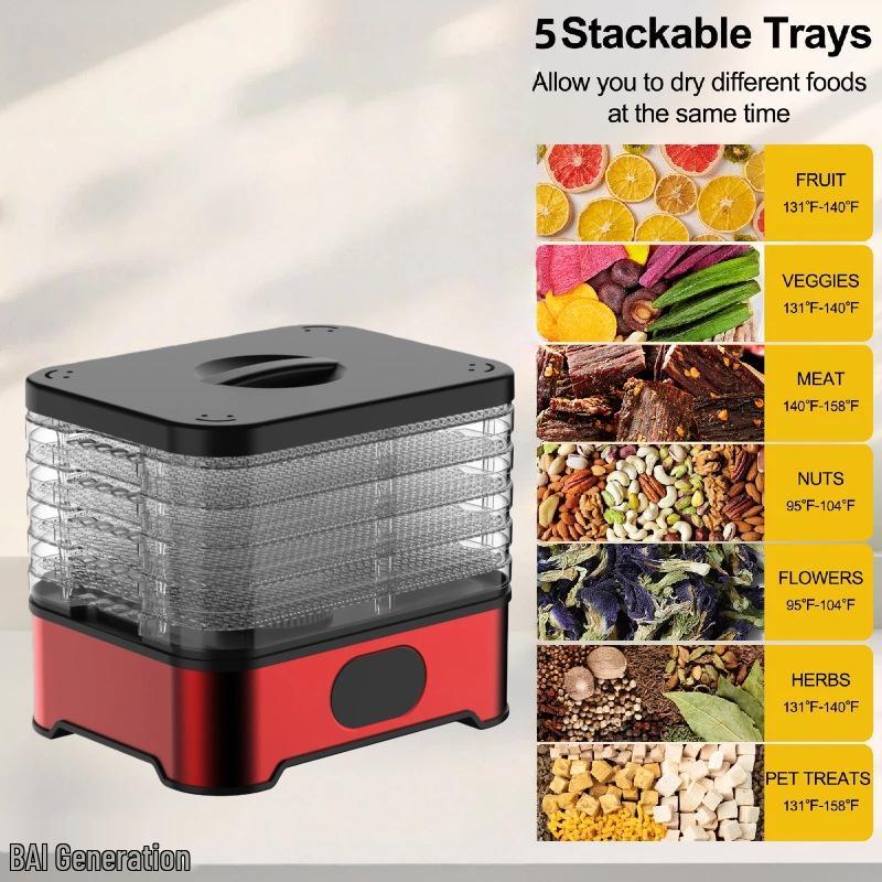 2025 Intelligent Large-Capacity Multifunctional Food Dehydrator for Fruits and Vegetables