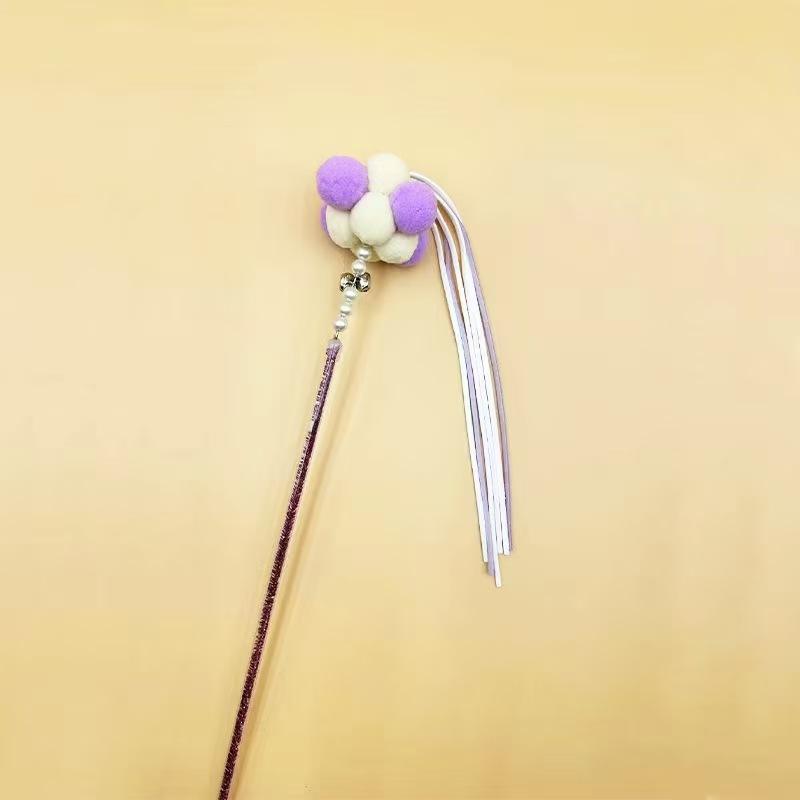 Cat Toy Fairy Cat Teaser Stick Bell Feather Long Pole Cat Toy Cat Self-pleasure Toy Pet Toy
