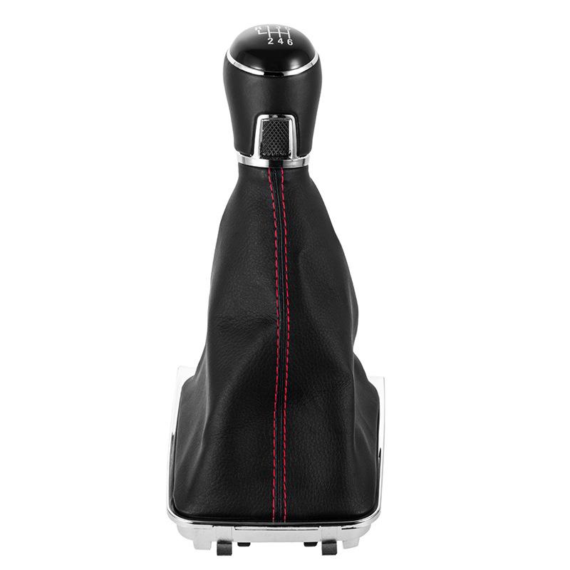 For Volkswagen VW Passat B6 B7 2005-2015 5/6 Speed Gear Shift Knob Head Leather Gaiter Boot Cover Collar Case Car Accessories