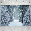 Winter Snow Forest  Christmas Scene Decoration Background Winter Photography Backdrop Decorations For Photo Studio Photo Booth Christams Party