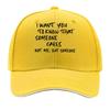 I Want To Make It That There Is Someone Who Cares Though ItS Not Me This Is a Printed Baseball Ca Sandwich Baseball Cap