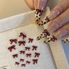 50Pcs Kawaii Bowknot Resin Nail Charms Simple Stereoscopic Mini Bow Nail Decoration Fashion Diy Manicure Accessories Gifts