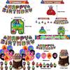 Gorilla Tag Birthday Party Decoration Set Spiral Balloon Arrangement With Cake Topper And Flag