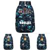 Stylish Roblox Backpack For Kids Featuring A Vibrant Cartoon Pattern And Large Capacity