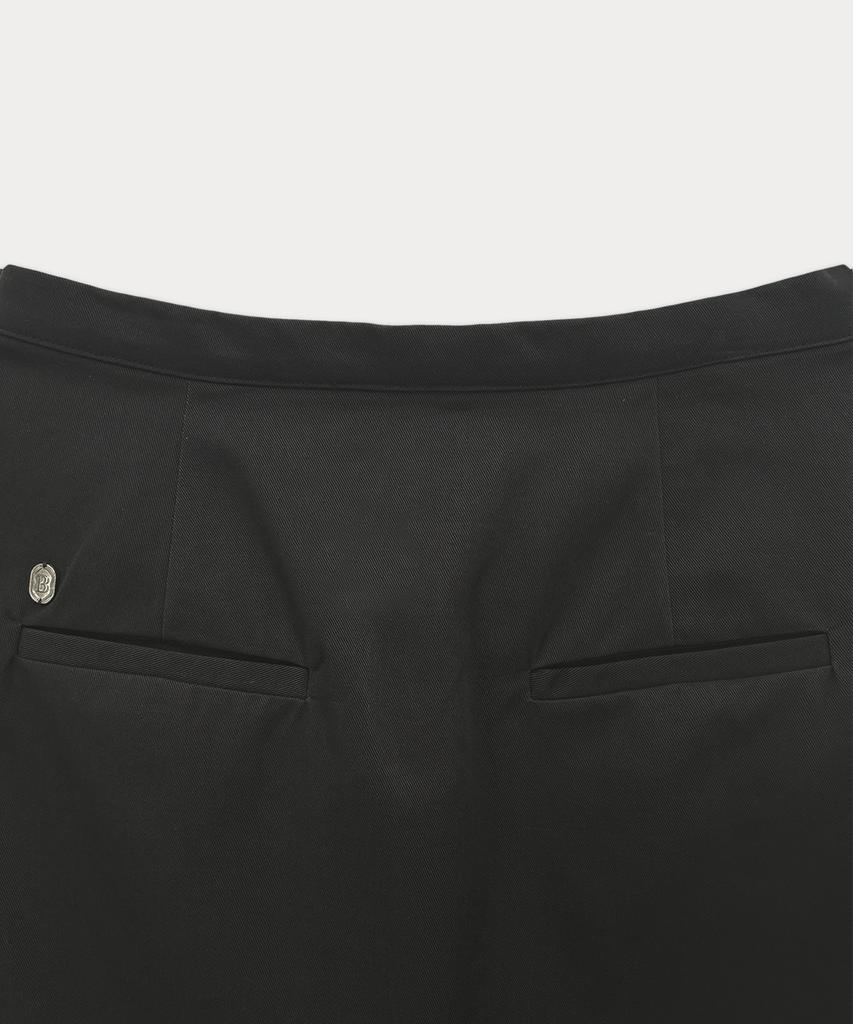 Sseomweeobeoteo Penny Cotton Midi Skirt - Charcoal