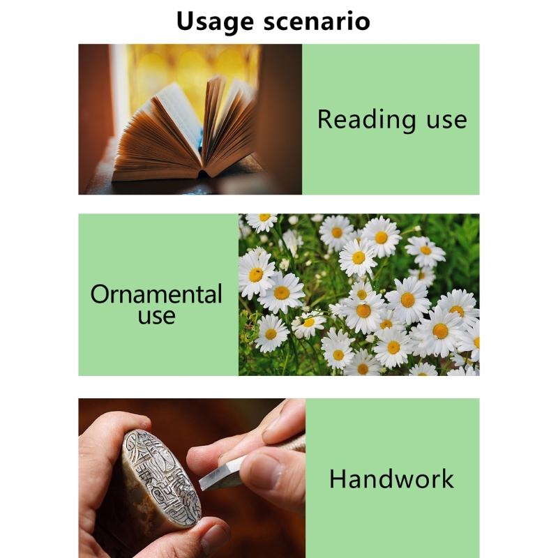 48 LED Hands Release Magnifying Glass 2X Zoom Large Lens Cold Warm Natural Light For Closes Up Tasks Elderly Use