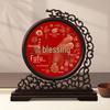 Heaven Official's Blessing Calligraphy Photo Frame: Longevity, Wealth, Treasure - High-End National Style Office Ornament